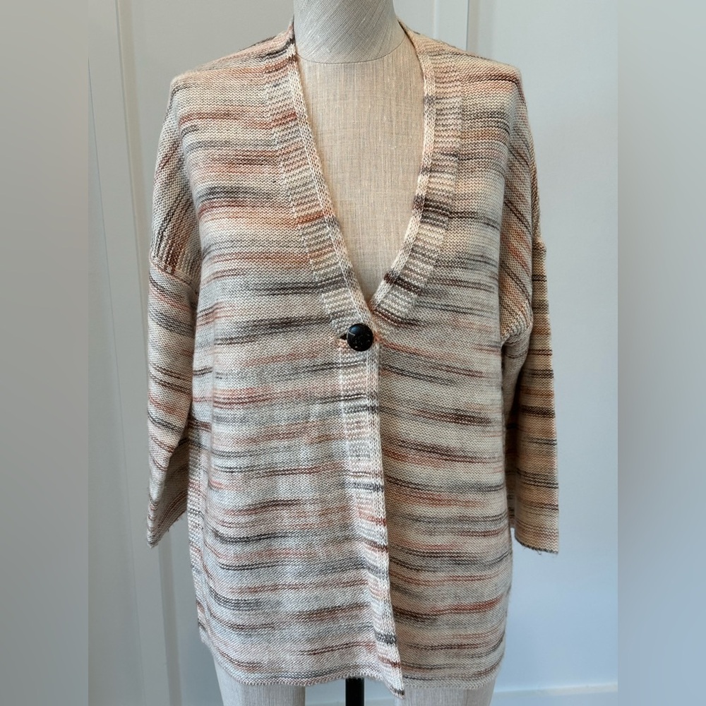 Pure Jill by J. Jill Multicolor Striped Cardigan Size Small
